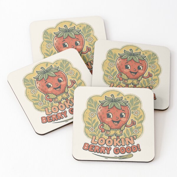 Item preview, Lookin Berry Good Retro 70s Strawberry Cartoon designed and sold by radiogalaxy.