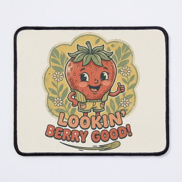 Item preview, Lookin Berry Good Retro 70s Strawberry Cartoon designed and sold by radiogalaxy.