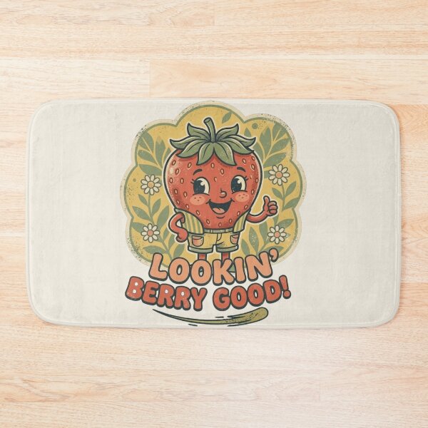 Item preview, Lookin Berry Good Retro 70s Strawberry Cartoon designed and sold by radiogalaxy.