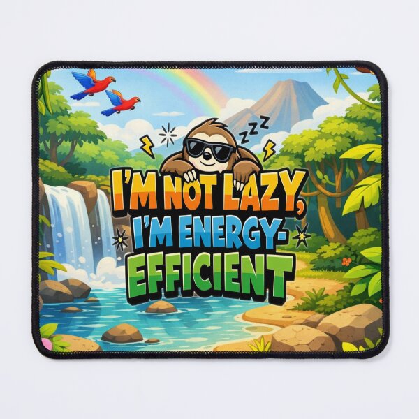 Item preview, I’m Not Lazy, I’m Energy‑Efficient designed and sold by MysticOzzy.