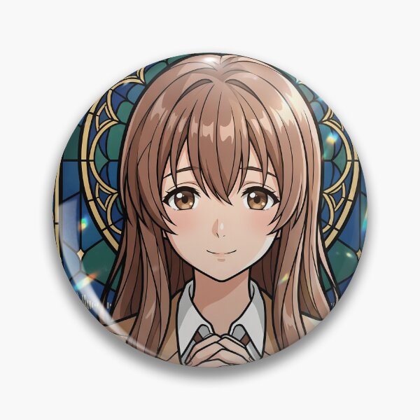 Item preview, Shouko Nishimiya A Silent Voice Serene Stained Glass Prayer designed and sold by mildaclairmo.