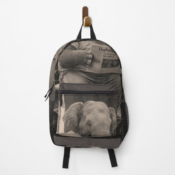 Item preview, Elephant Daily Gym Club | Vintage Elephant & Tiger Reading Newspaper | Funny Retro Animal Fitness Photo designed and sold by HOUSE OF TIST.