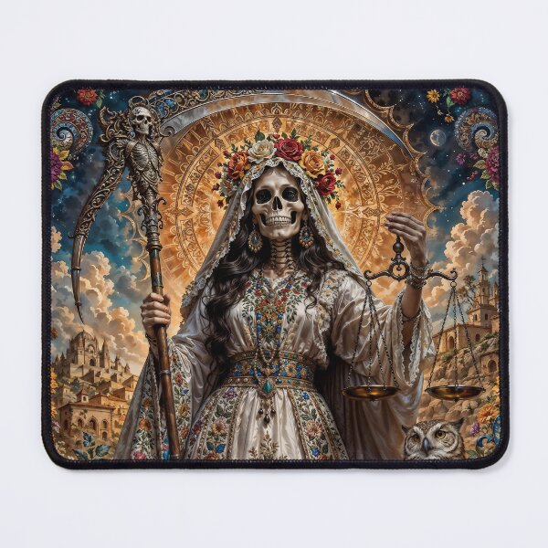 Item preview, White Dress Santa Muerte designed and sold by AliceWhiteDF.