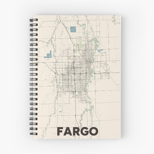 Item preview, Fargo Map designed and sold by MapsNerd.