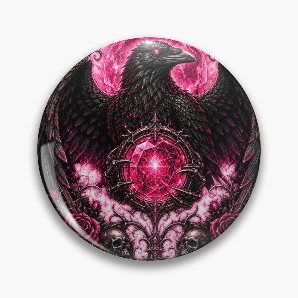 Item preview, Raven With Crystal Moon designed and sold by JabbiKamost.