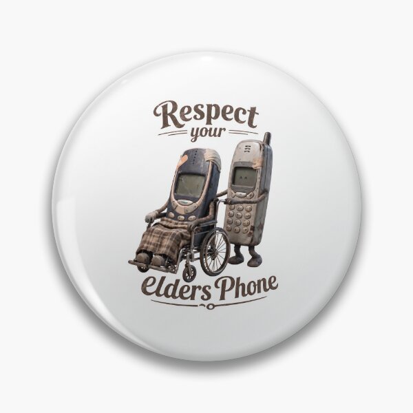 Item preview, Respect Your Elders Phone - Funny Retro Cell Phone Wheelchair designed and sold by Maniutek.