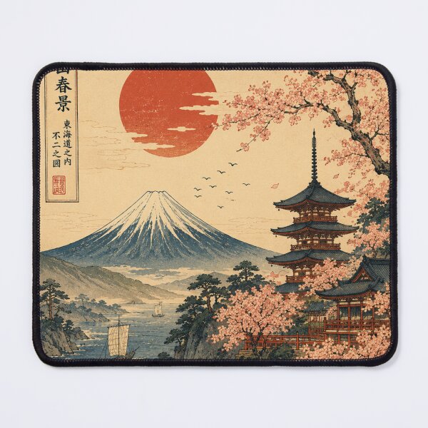 Item preview, Mount Fuji Serenity – Japanese Ukiyo-e Landscape Aesthetic designed and sold by Substance_life.