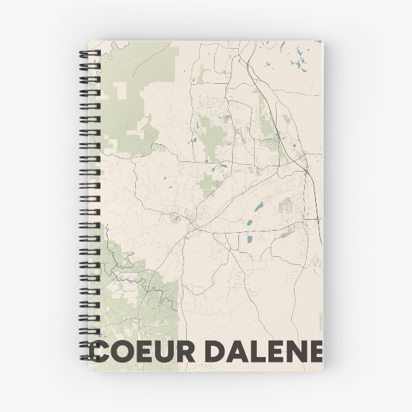 Item preview, Coeur dAlene Map designed and sold by MapsNerd.