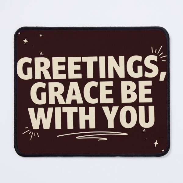 Item preview, Greetings Grace Be With You Retro Christian Wavy Aesthetic designed and sold by Malaryk.