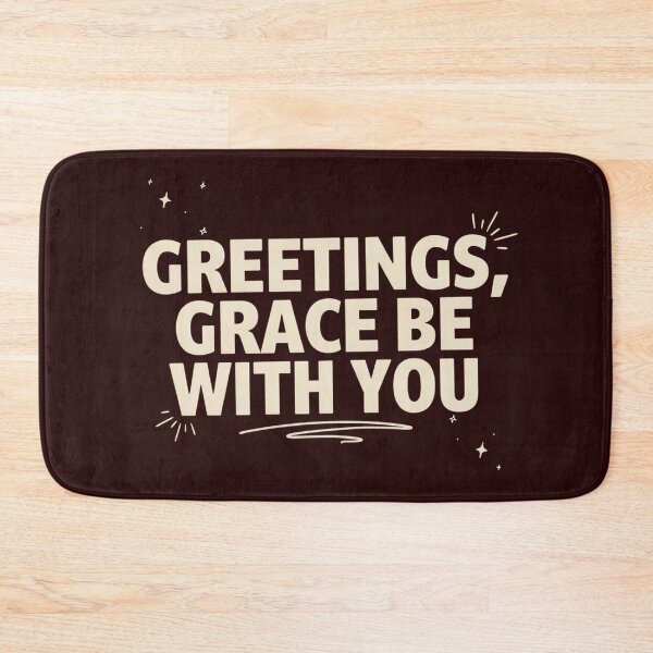 Item preview, Greetings Grace Be With You Retro Christian Wavy Aesthetic designed and sold by Malaryk.