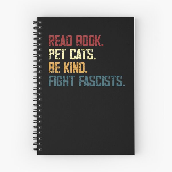 Item preview, Read Book Pet Cats Be Kind Fight Fascists Activist Book Lover designed and sold by RetroMini2026.