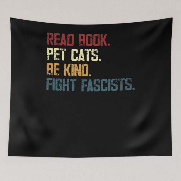 Item preview, Read Book Pet Cats Be Kind Fight Fascists Activist Book Lover designed and sold by RetroMini2026.