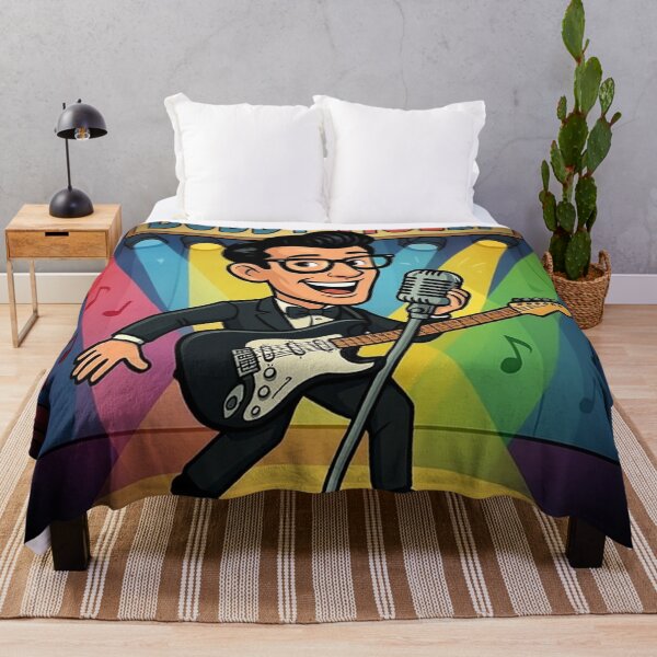 Aperçu de l'œuvre Buddy Holly créée et vendue par Bigkite.