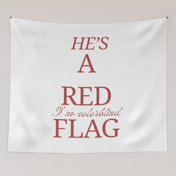 Item preview, He's a red flag designed and sold by creativityisfun.