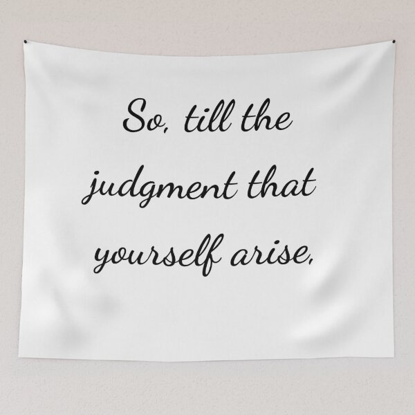 Item preview, "So, till the judgment that yourself arise," - handwriting black designed and sold by ariksworld.