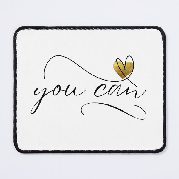 Item preview, You Can Minimalist Script Typography With Gold Heart designed and sold by MedusaGialla.