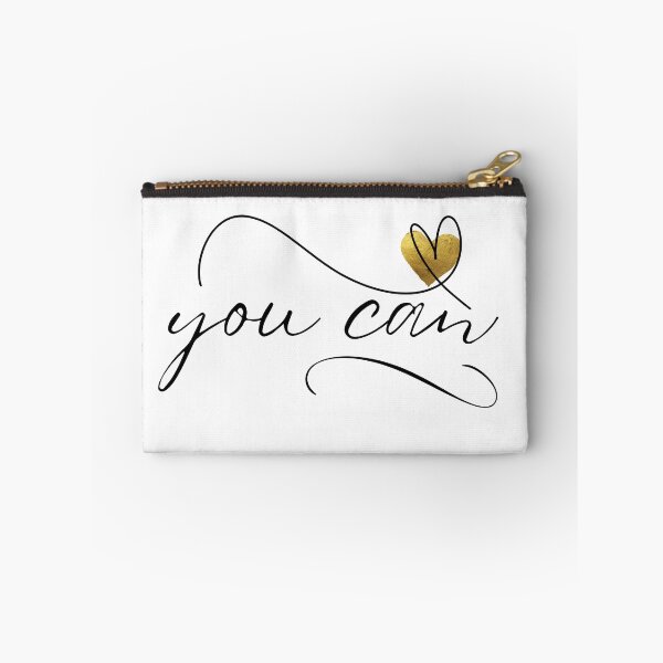 Item preview, You Can Minimalist Script Typography With Gold Heart designed and sold by MedusaGialla.