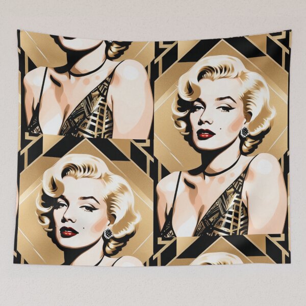Item preview, Cinema - Emblematic Hollywood Actress, Art Deco Portrait and 1950s Glamour designed and sold by Beat-It.