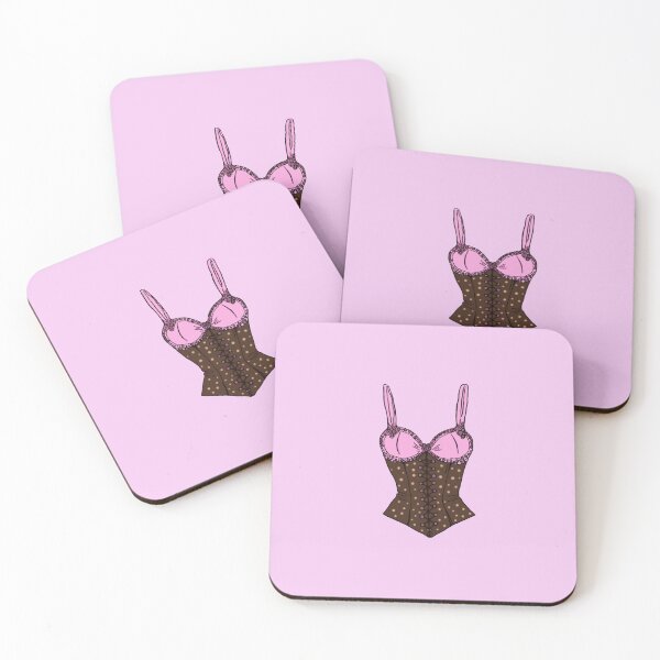 Item preview, Pink and brown coquette corset designed and sold by beautifulprince.