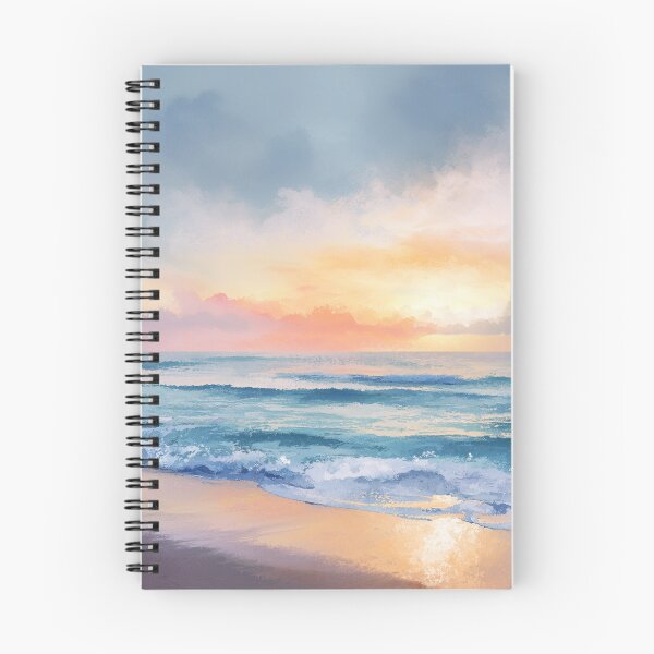 Item preview, Minimalist Ocean Shore Watercolor Painting Beach Wall Art designed and sold by WayOutWorks.