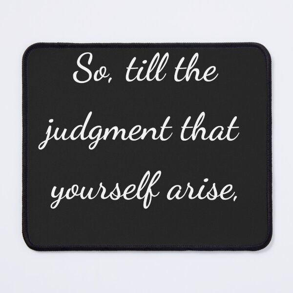 Item preview, "So, till the judgment that yourself arise," - handwriting white designed and sold by ariksworld.