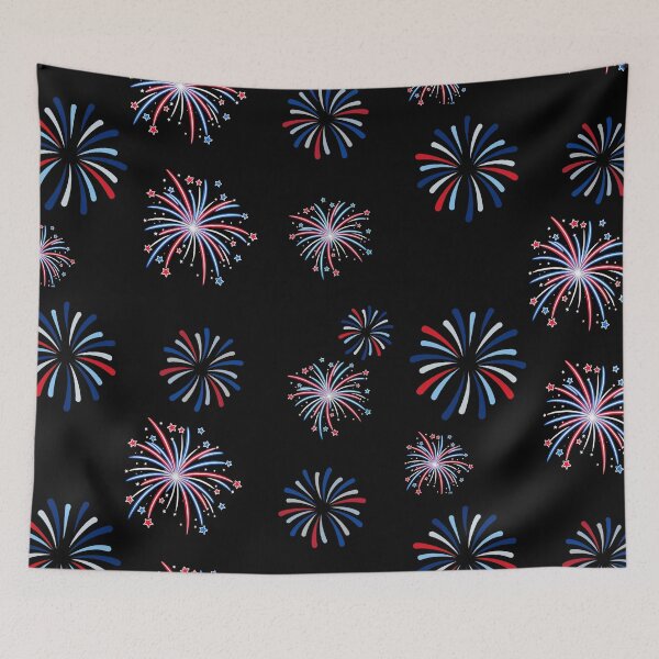 Item preview, Patriotic Fireworks Pattern | Red White & Blue Fourth of July Celebration Design designed and sold by  CannaGranny™ .
