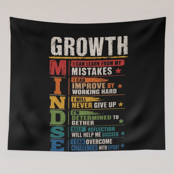 Item preview, Growth Mindset Motivation Self Improvement Determination Success designed and sold by JonesFlora2025.