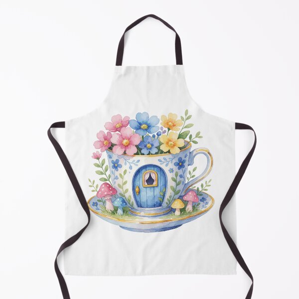 Item preview, Floral Teacup Cottage Fairy Garden Decor designed and sold by AillustriaAK.