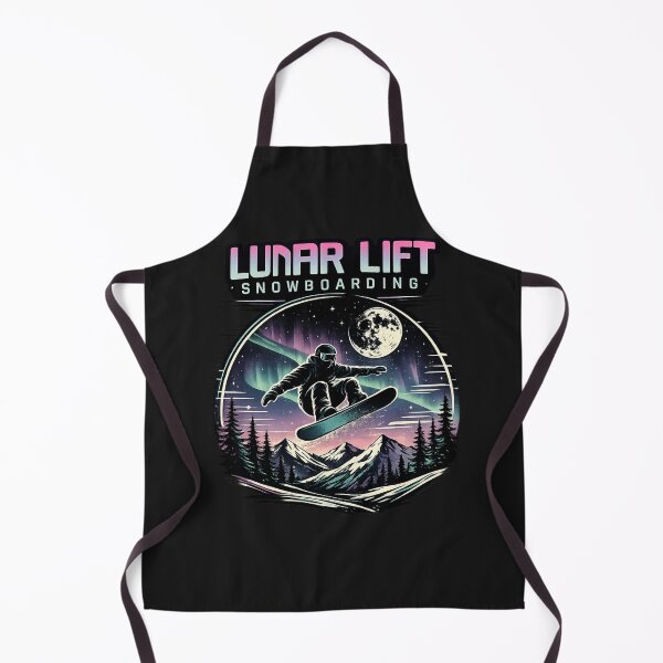 Item preview, Lunar Lift Snowboarding Retro Night Mountain Graphic designed and sold by CraigDesignWork.