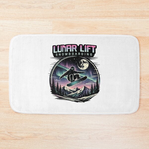 Item preview, Lunar Lift Snowboarding Retro Night Mountain Graphic designed and sold by CraigDesignWork.
