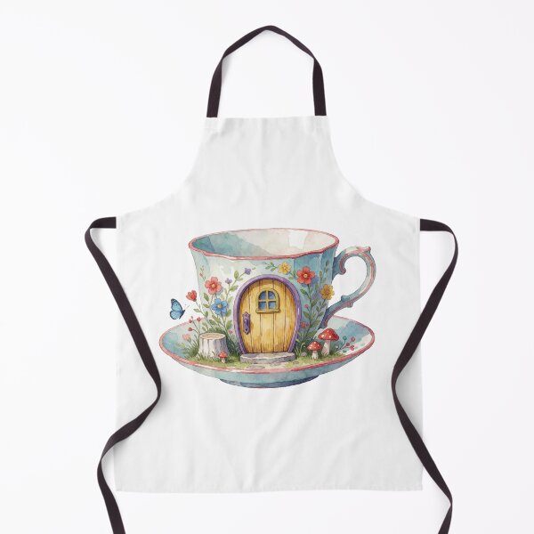 Item preview, Floral Teacup Cottage Fairy Garden Decor designed and sold by AillustriaAK.