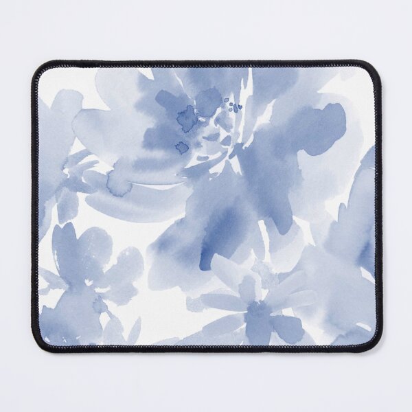 Item preview, Elegant Blue Watercolor Floral Pattern designed and sold by THE RILONA.