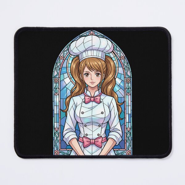 Item preview, Charlotte Pudding One Piece Cute Chef Stained Glass designed and sold by mildaclairmo.