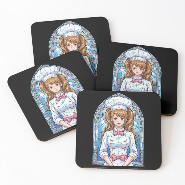 Item preview, Charlotte Pudding One Piece Cute Chef Stained Glass designed and sold by mildaclairmo.