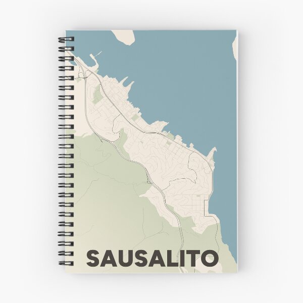 Item preview, Sausalito Map designed and sold by MapsNerd.