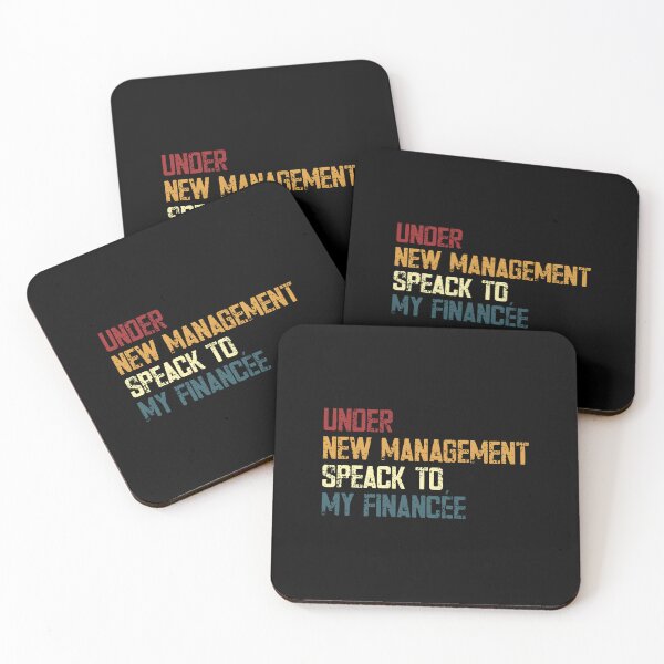 Item preview, Under New Management Speack To My Fiancee Engaged Future Groom Humor designed and sold by RetroMini2026.