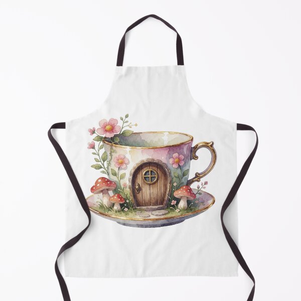 Item preview, Floral Teacup Cottage Fairy Garden Decor designed and sold by AillustriaAK.