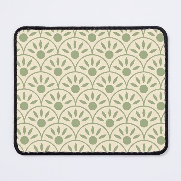 Item preview, Sage Green Scallop Pattern | Art Deco Botanical Geometric Seamless designed and sold by Dino-Lune.