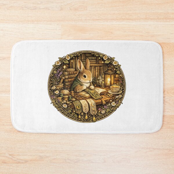 Item preview, Cozy Bunny Bookbinder Shirt | Cottagecore Rabbit Library | Handmade Book Lover | Woodland Reading Gift designed and sold by MrDev.
