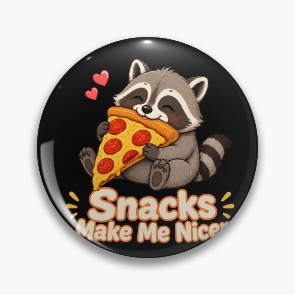 Item preview, Snacks Make Me Nicer Vintage Raccoon Humor designed and sold by Marblaes00.