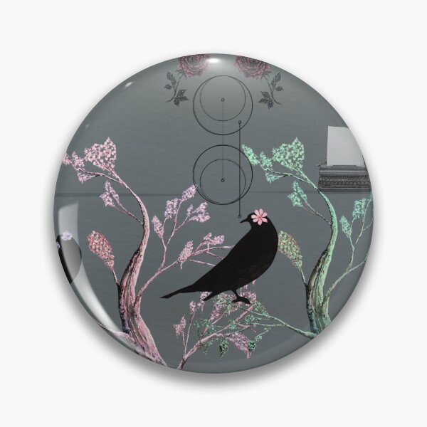 Item preview, Counting Crows Whimsical Folk Art Painting designed and sold by ArtistsAtticWI.