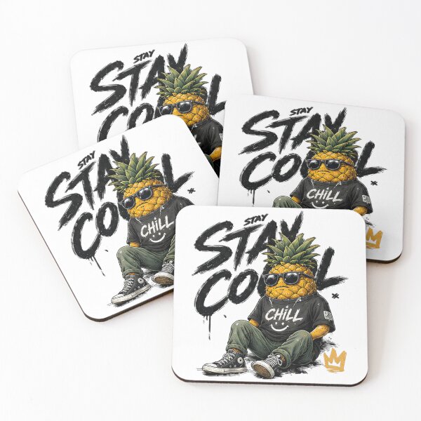 Item preview, Stay Cool Pineapple Streetwear Graffiti Graphic T-Shirt designed and sold by RedPixelPlus.