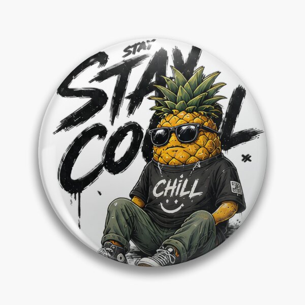 Item preview, Stay Cool Pineapple Streetwear Graffiti Graphic T-Shirt designed and sold by RedPixelPlus.