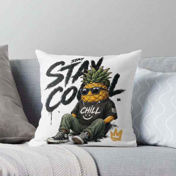 Item preview, Stay Cool Pineapple Streetwear Graffiti Graphic T-Shirt designed and sold by RedPixelPlus.