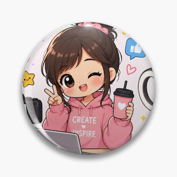 Item preview, Cute Kawaii Content Creator designed and sold by zoumhane.