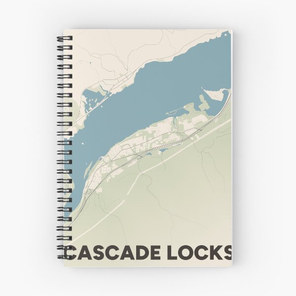Item preview, Cascade Locks Map designed and sold by MapsNerd.