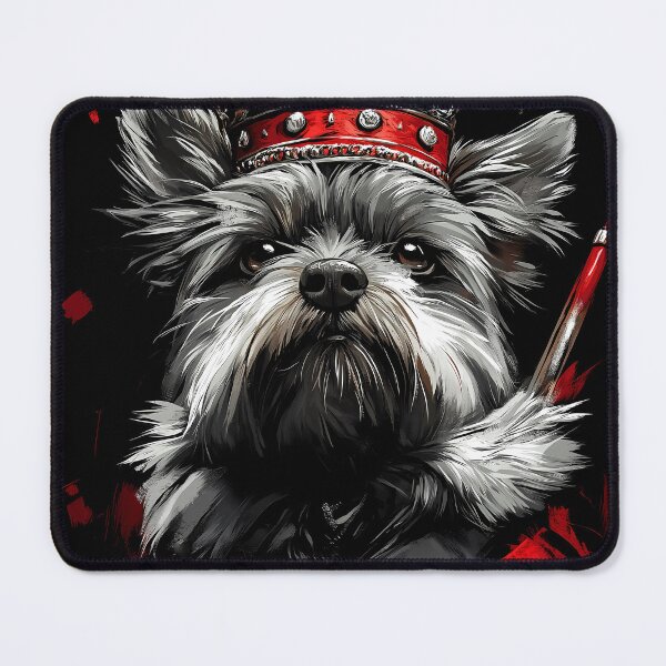 Item preview, Yorkshire Terrier Dog Crimson Warrior Royal Gothic Fantasy designed and sold by earlobejerk.