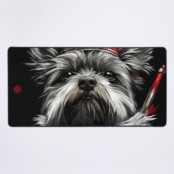 Item preview, Yorkshire Terrier Dog Crimson Warrior Royal Gothic Fantasy designed and sold by earlobejerk.
