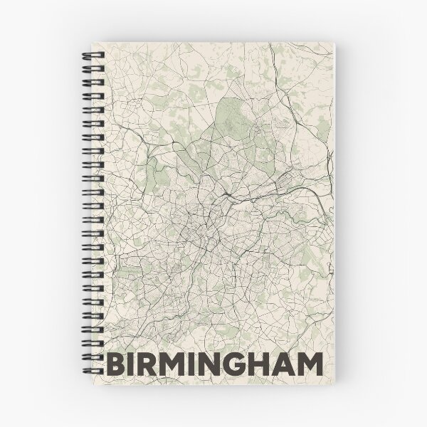 Item preview, Birmingham UK Map designed and sold by MapsNerd.