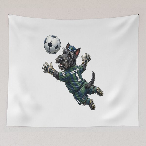 Item preview, Scottie Soccer Goal Keeper designed and sold by LightPaintress.